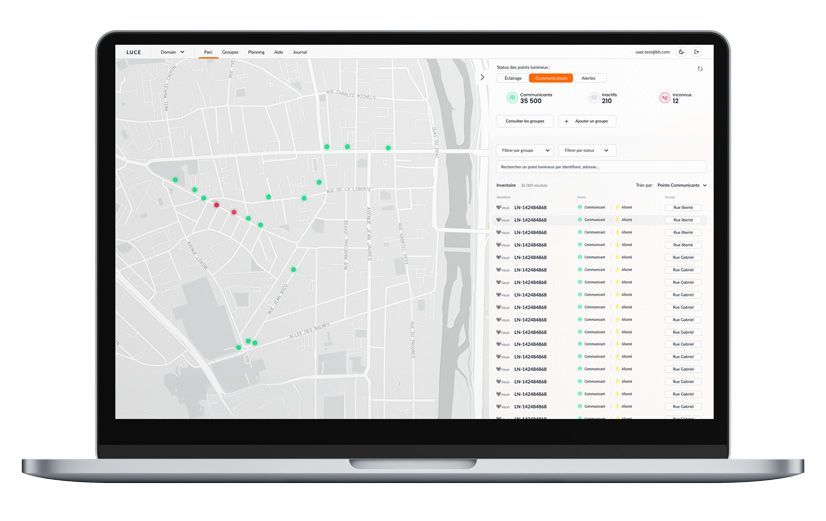 Aperçu du projet Plateforme Luce